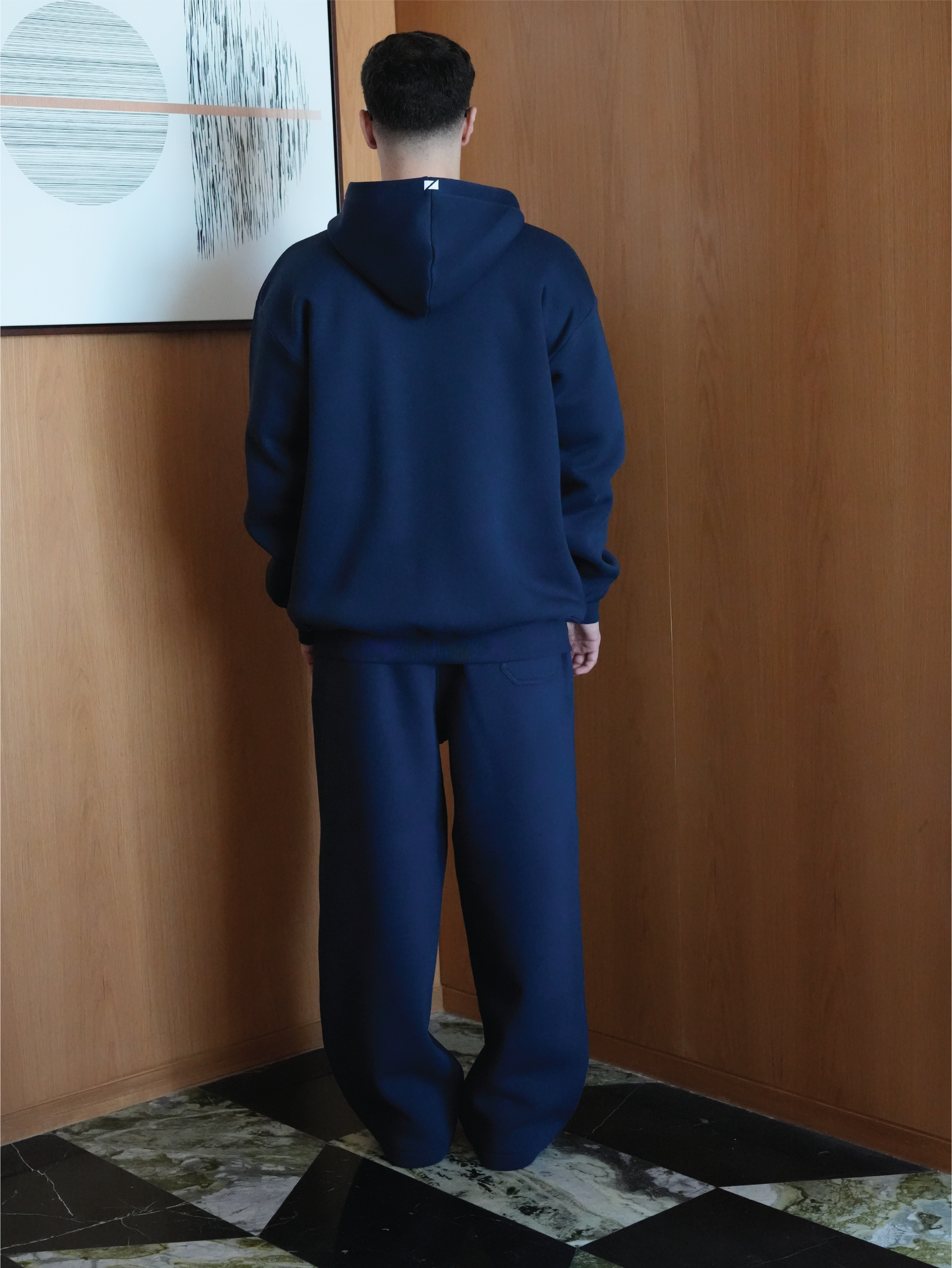 Navy Blue Zip Hoodie