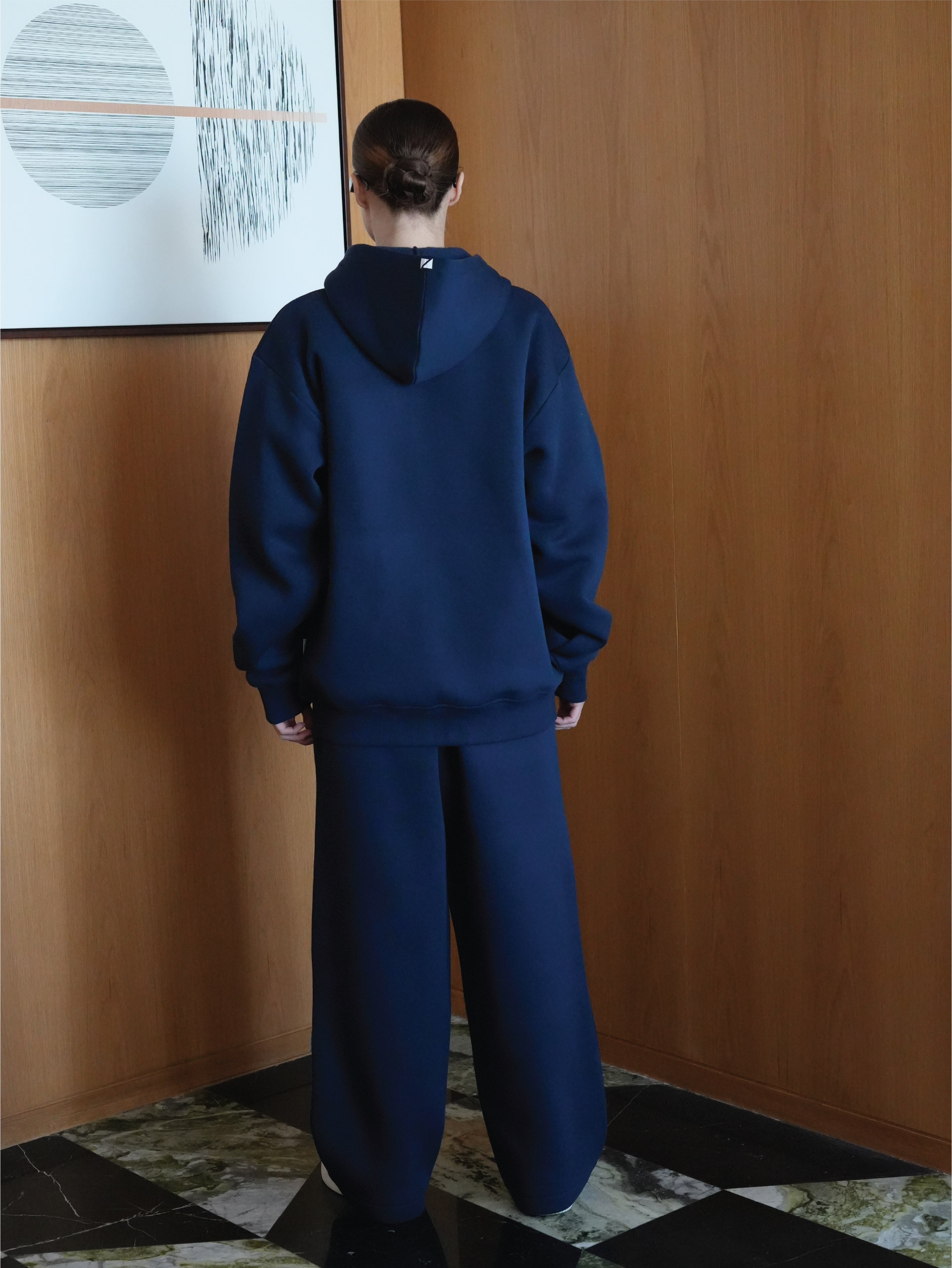 Navy Blue Zip Hoodie