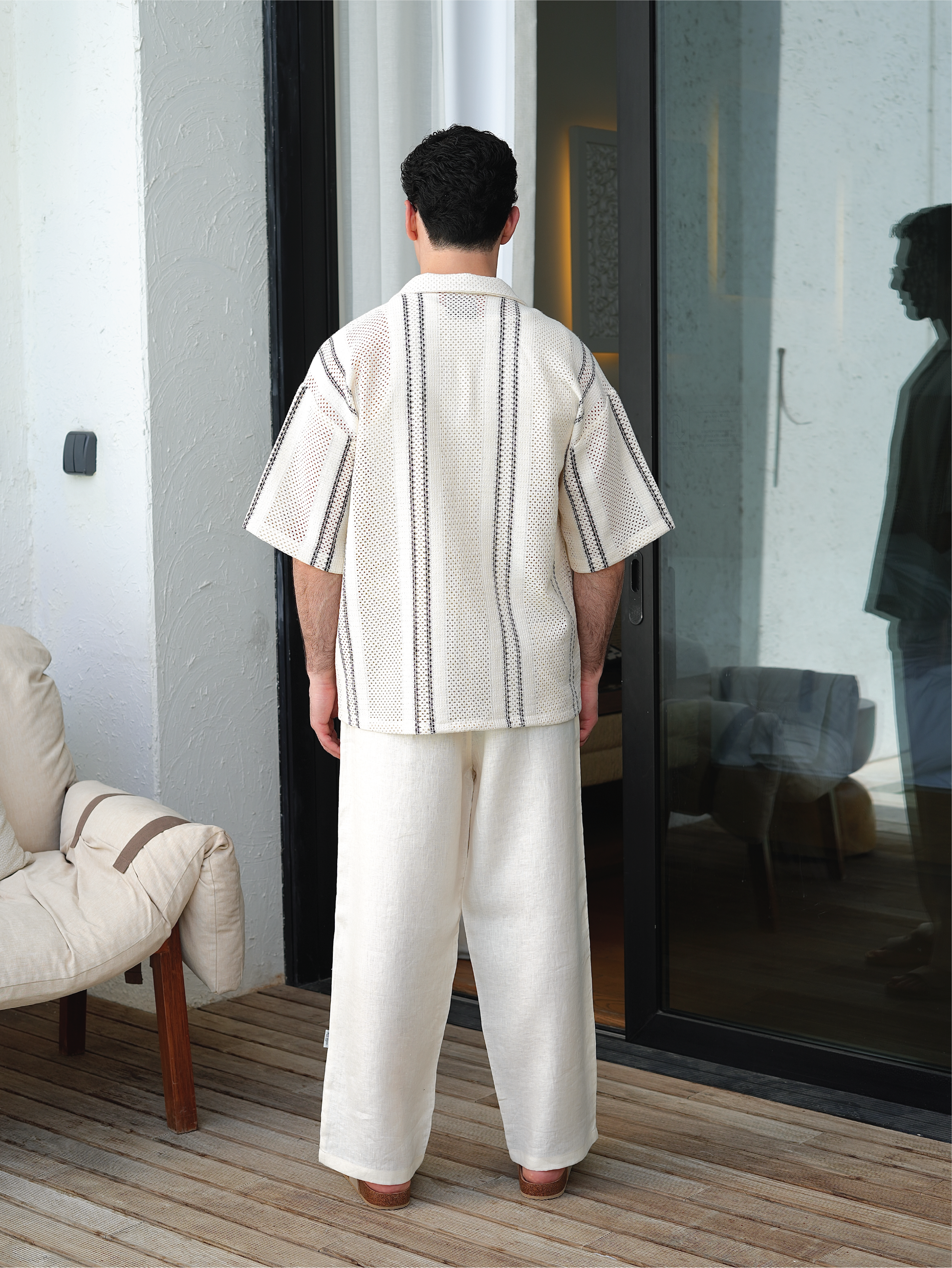 Resort Linen Trousers – Creamy