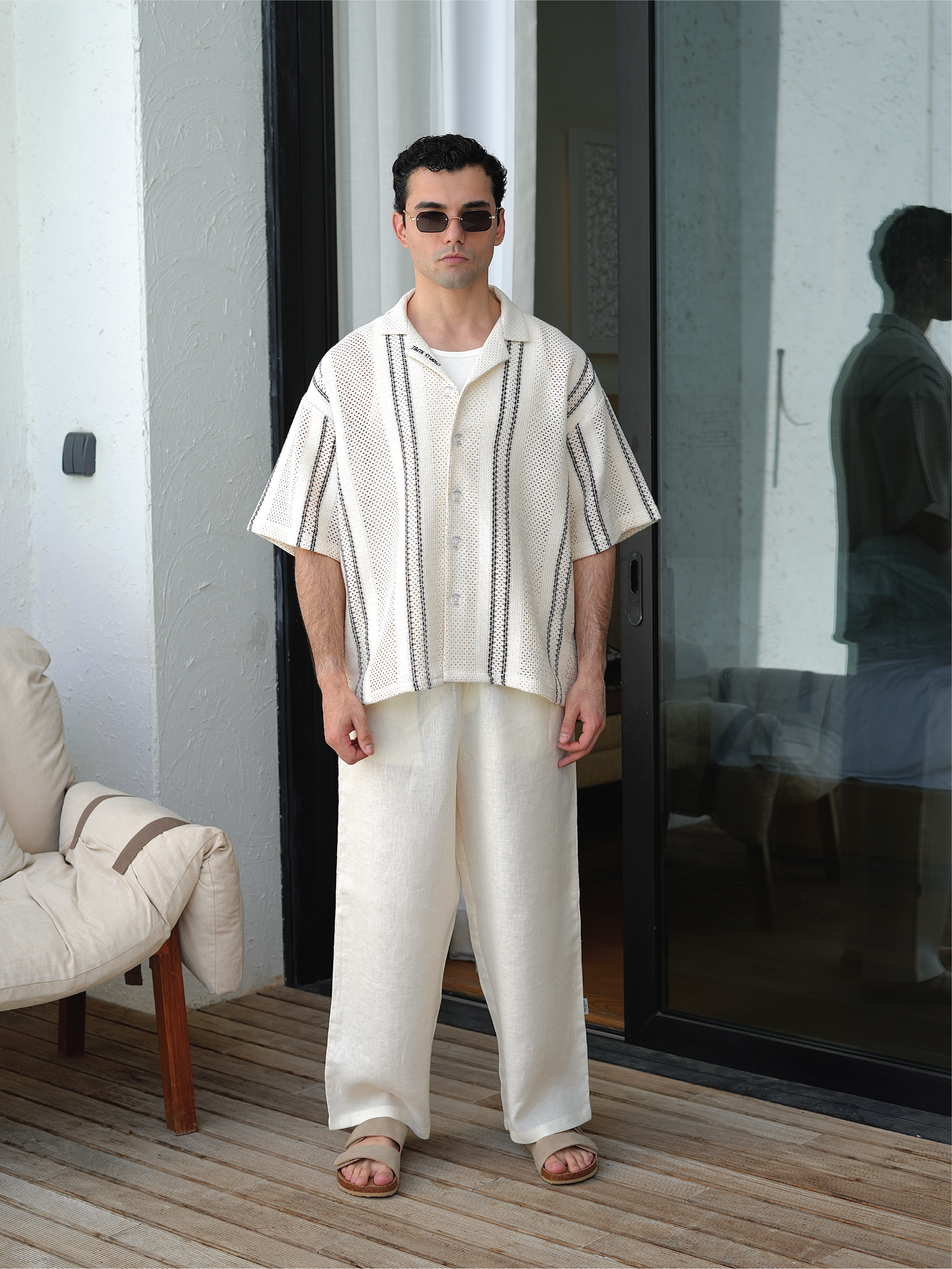 Le Soleil Knit Camp Collar Shirt