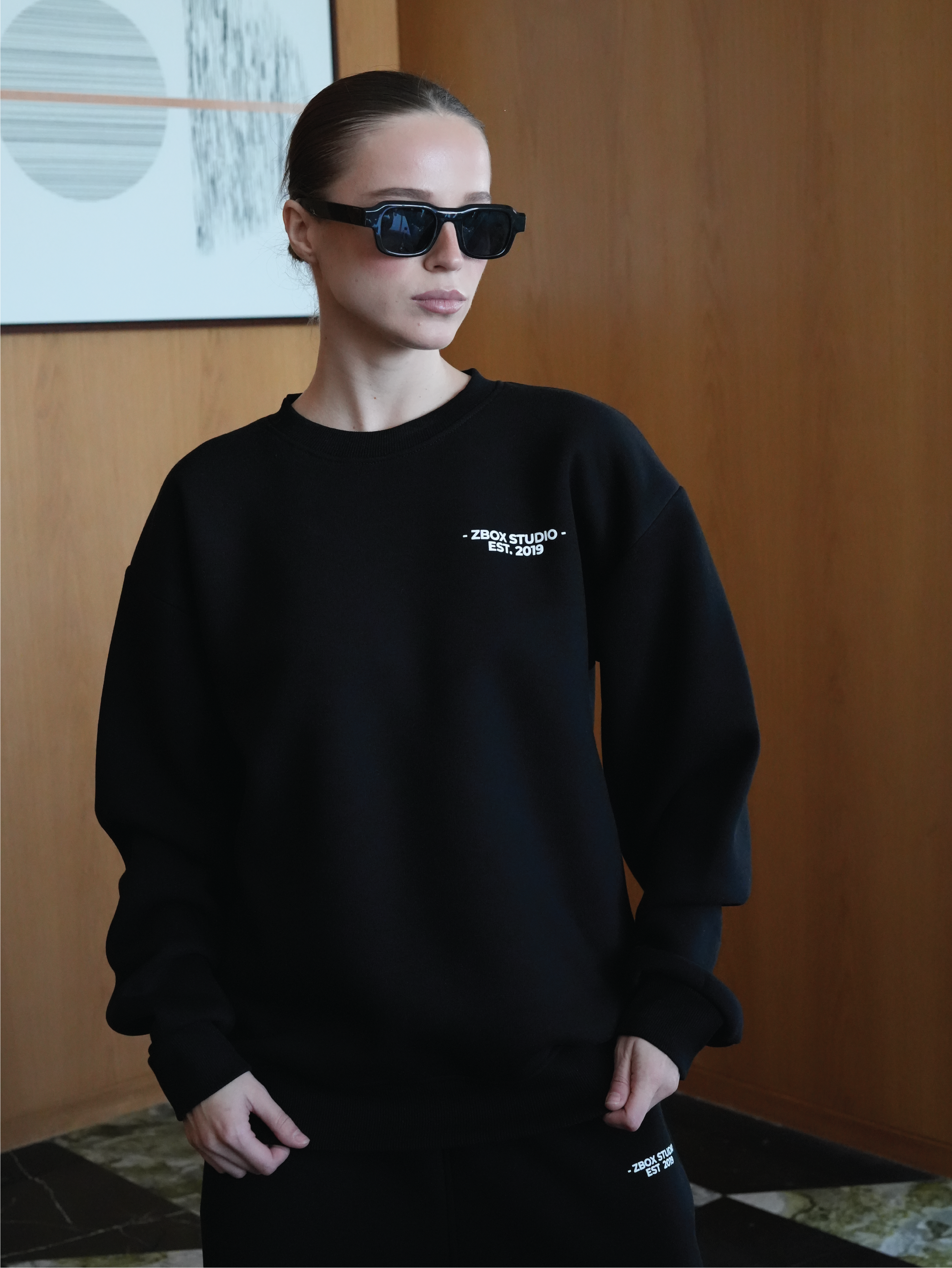 Black Daily Sweatshirt