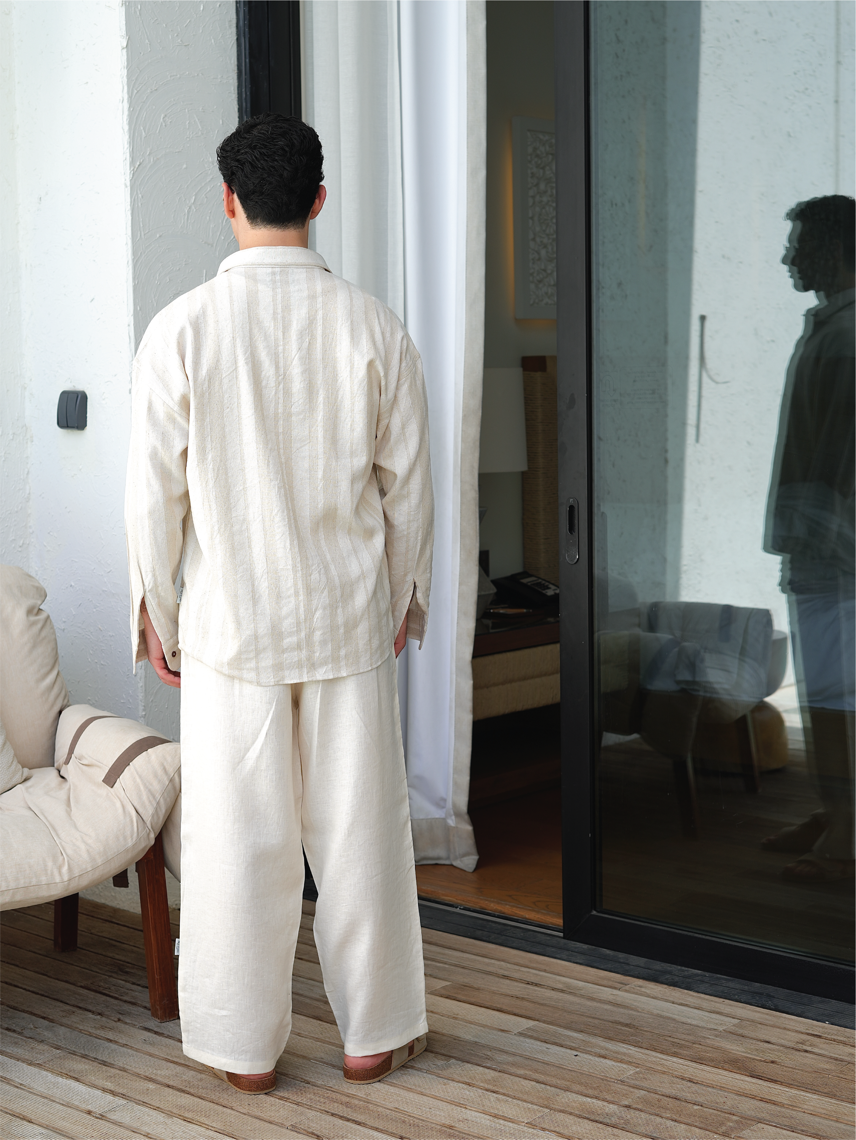 Break The Pocket For Spice Linen Long Sleeve Shirt