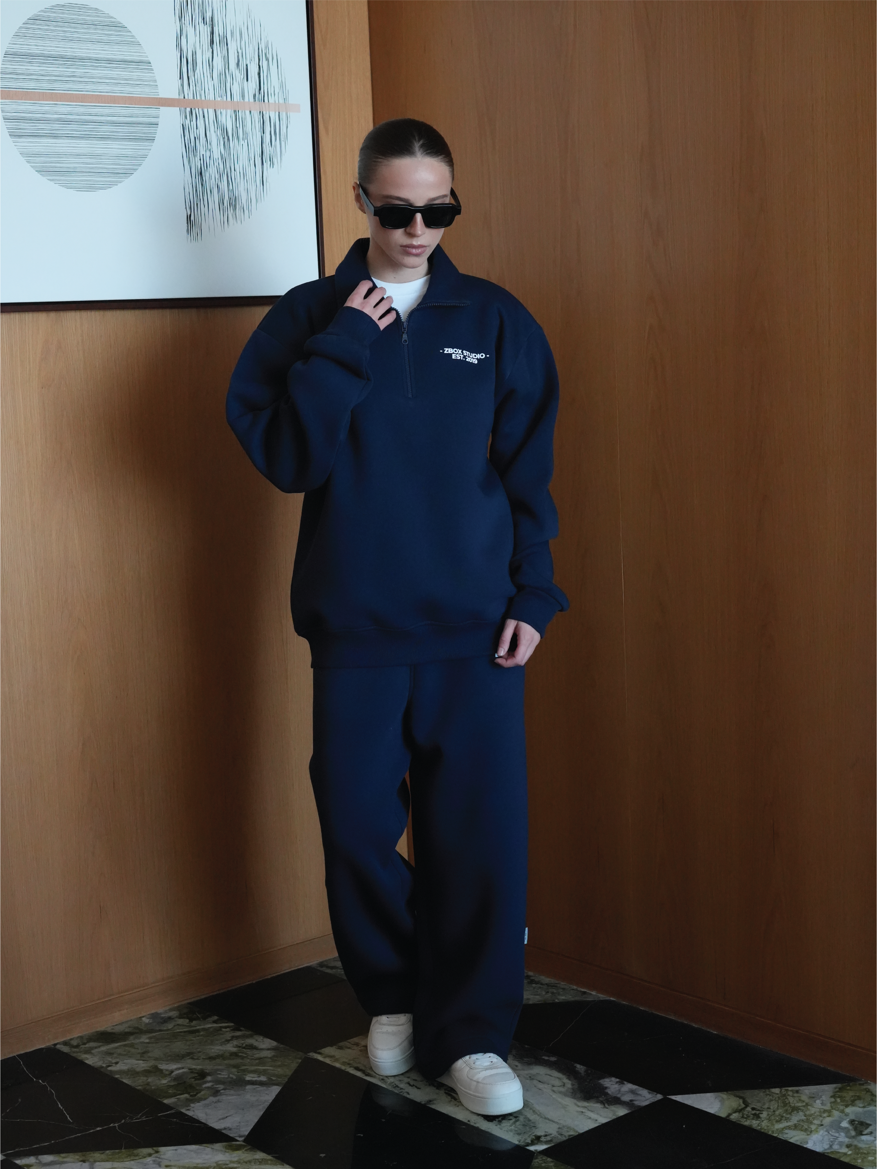 Navy Blue Lounge Trousers