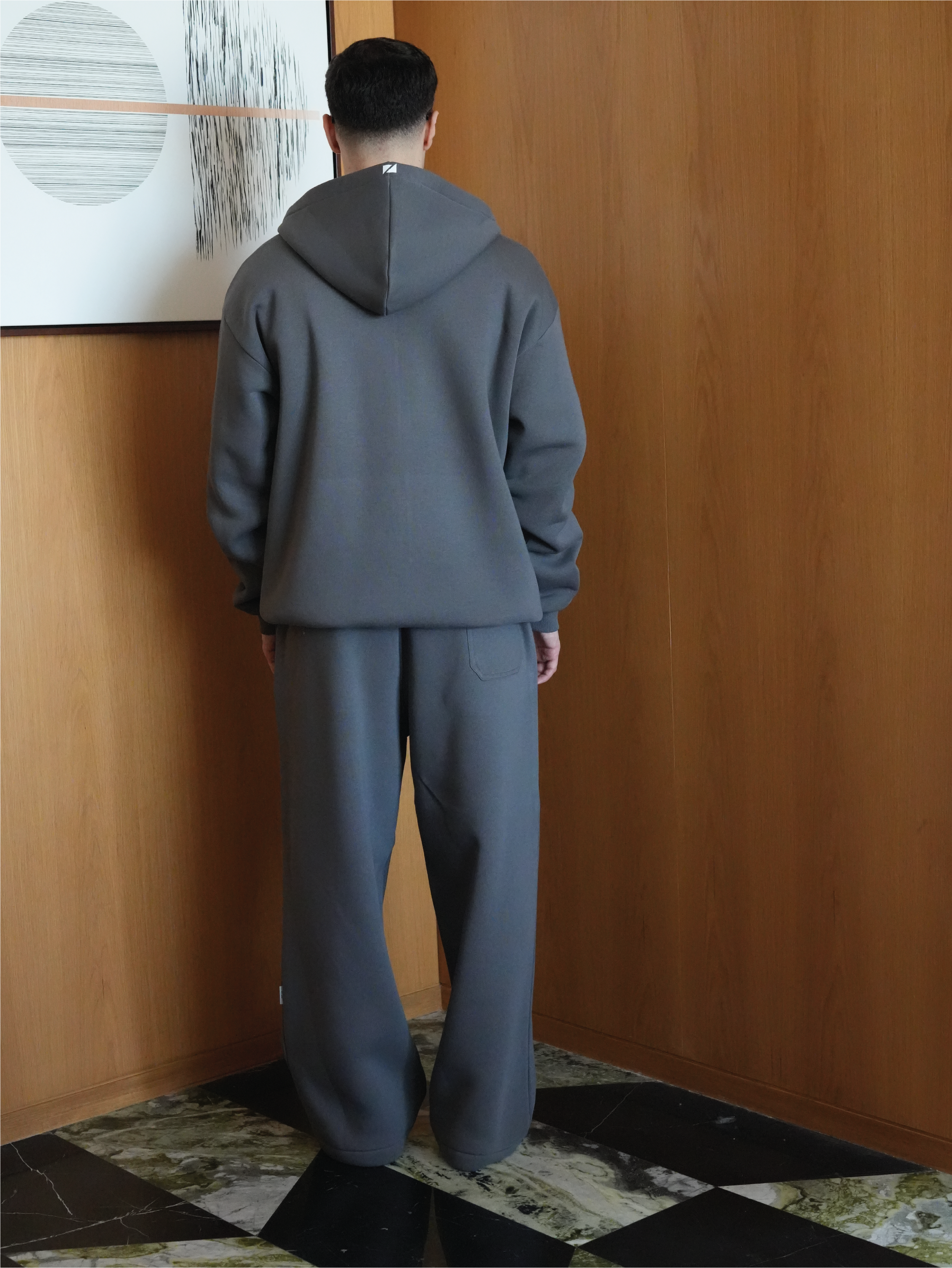 Dark Grey Zip Hoodie