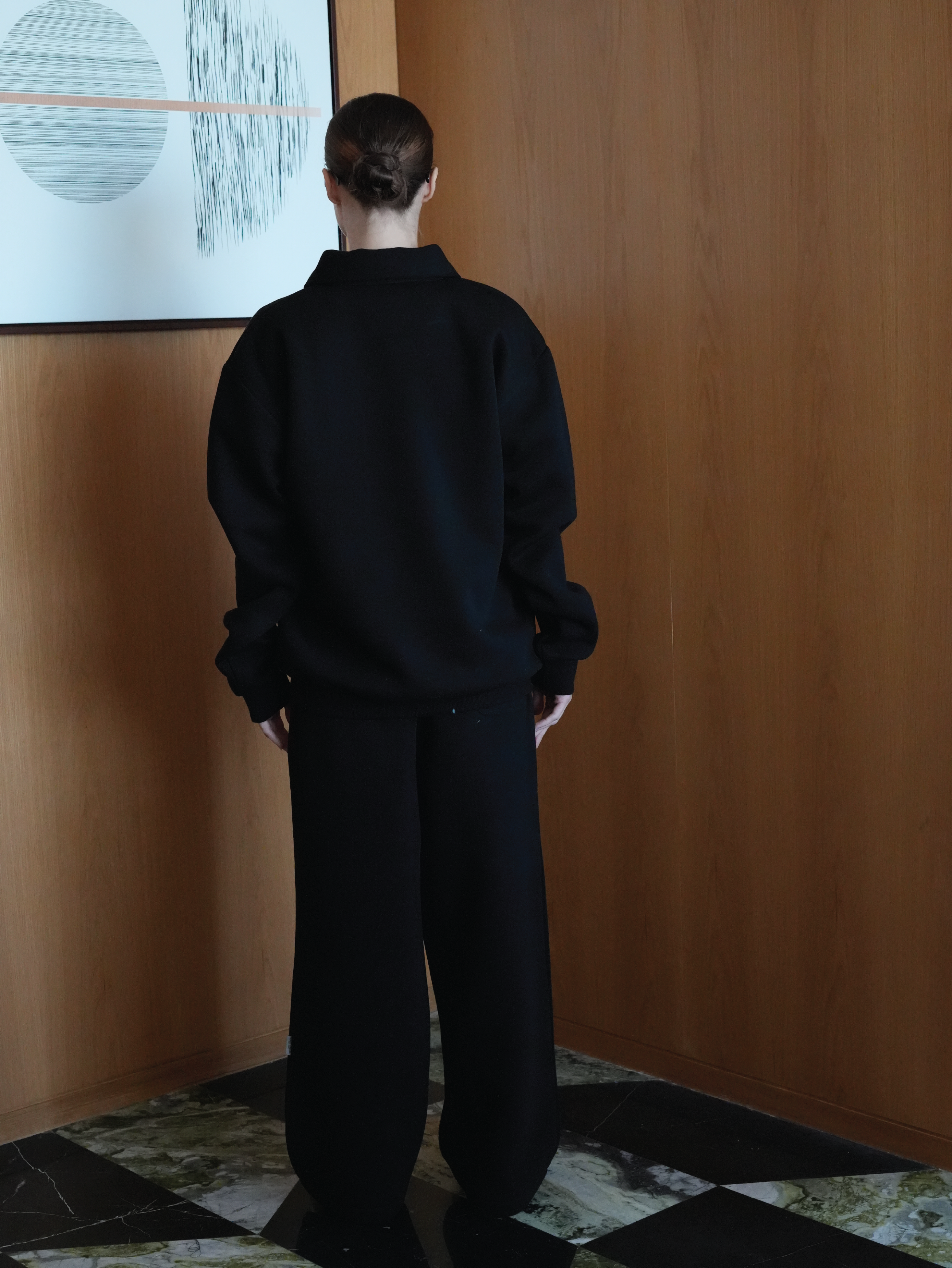 Black Half Zip Sweatshirt