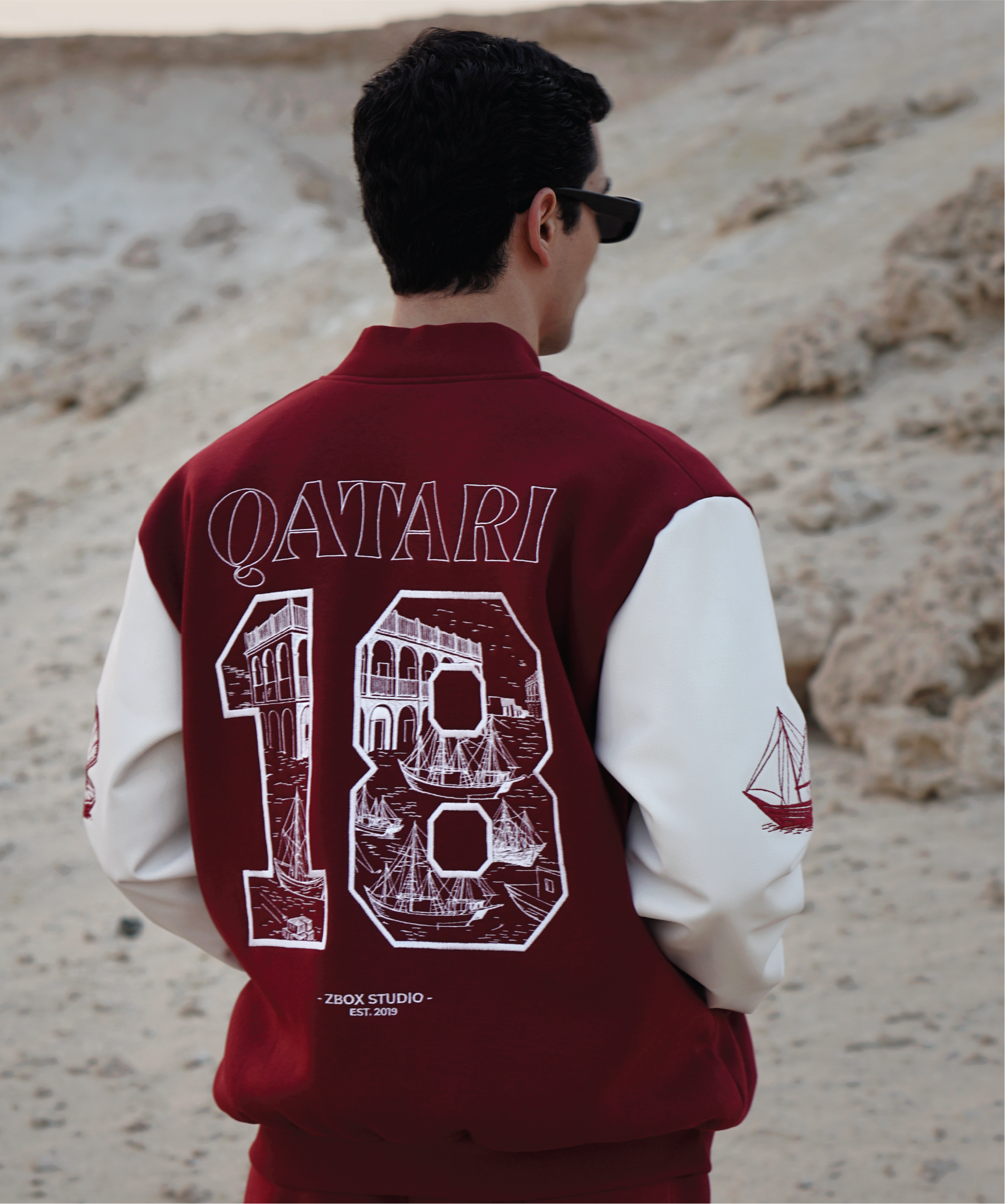 The Qatari 18 Varsity Jacket