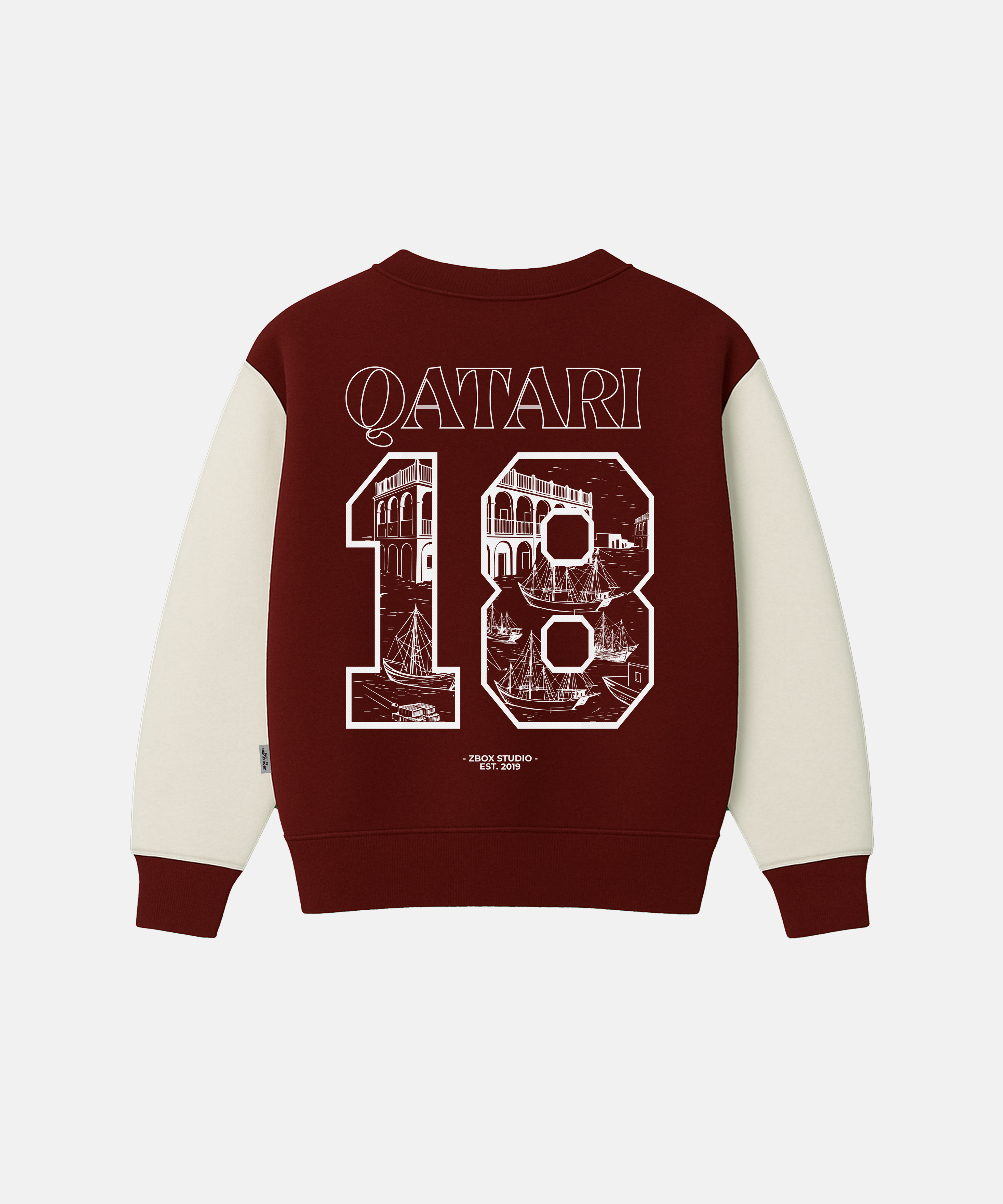 The Qatari 18 Embroidered Sweatshirt - Collector's edition