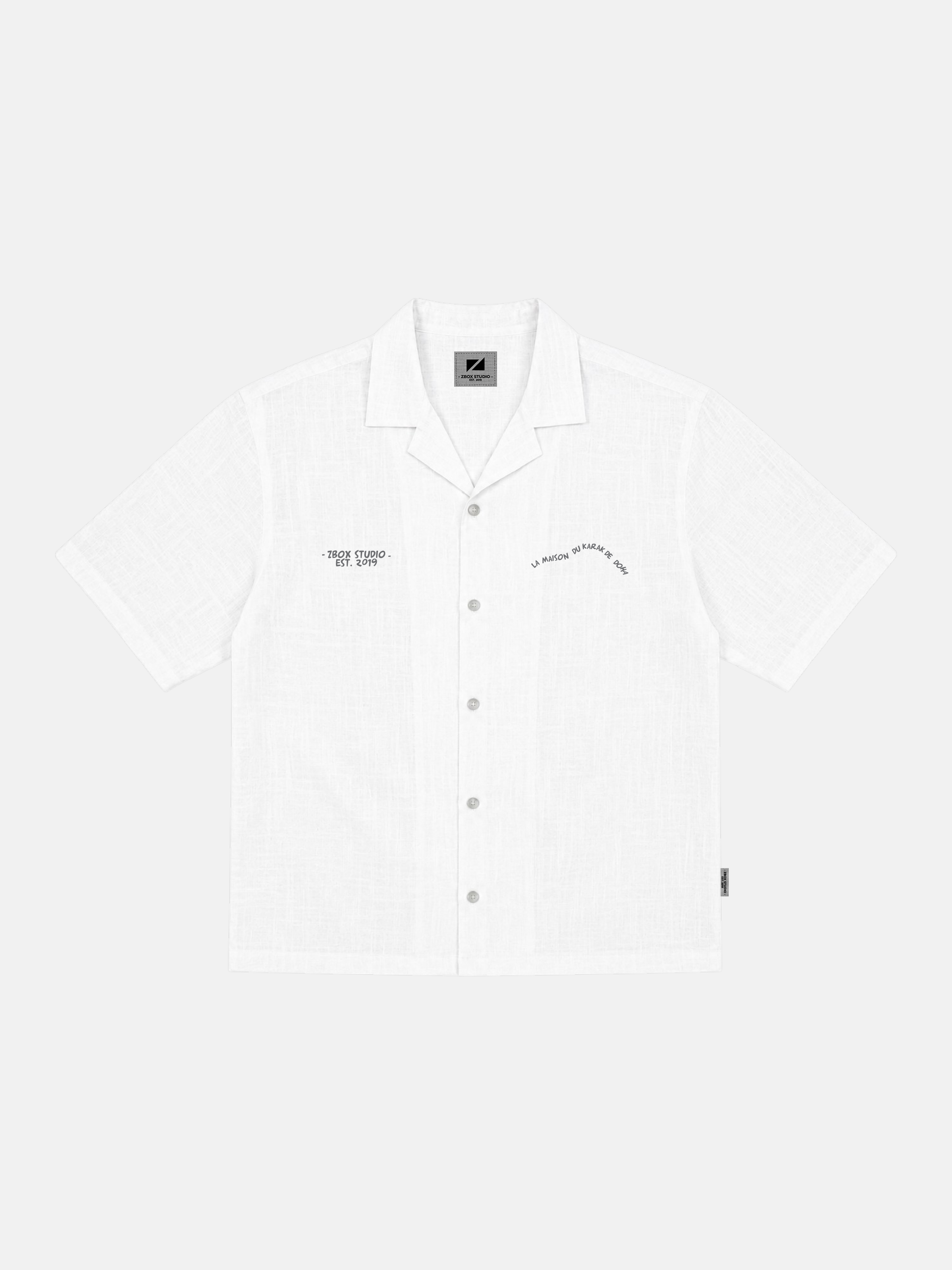 La Maison Du Karak Linen Camp Collar Shirt