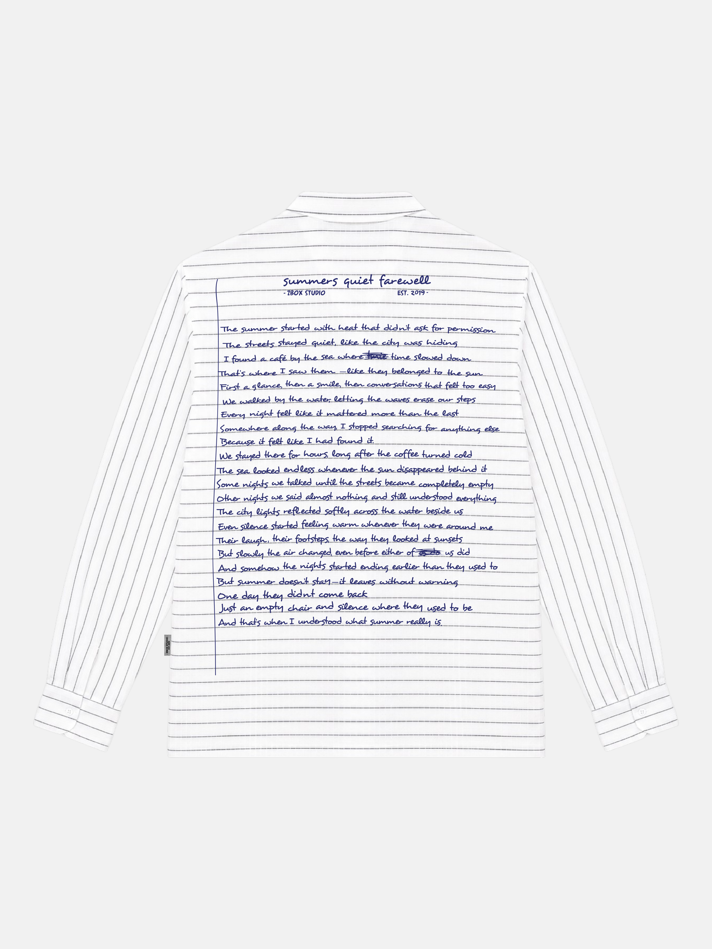Summer’s Quiet Farewell Linen Long Sleeve Shirt