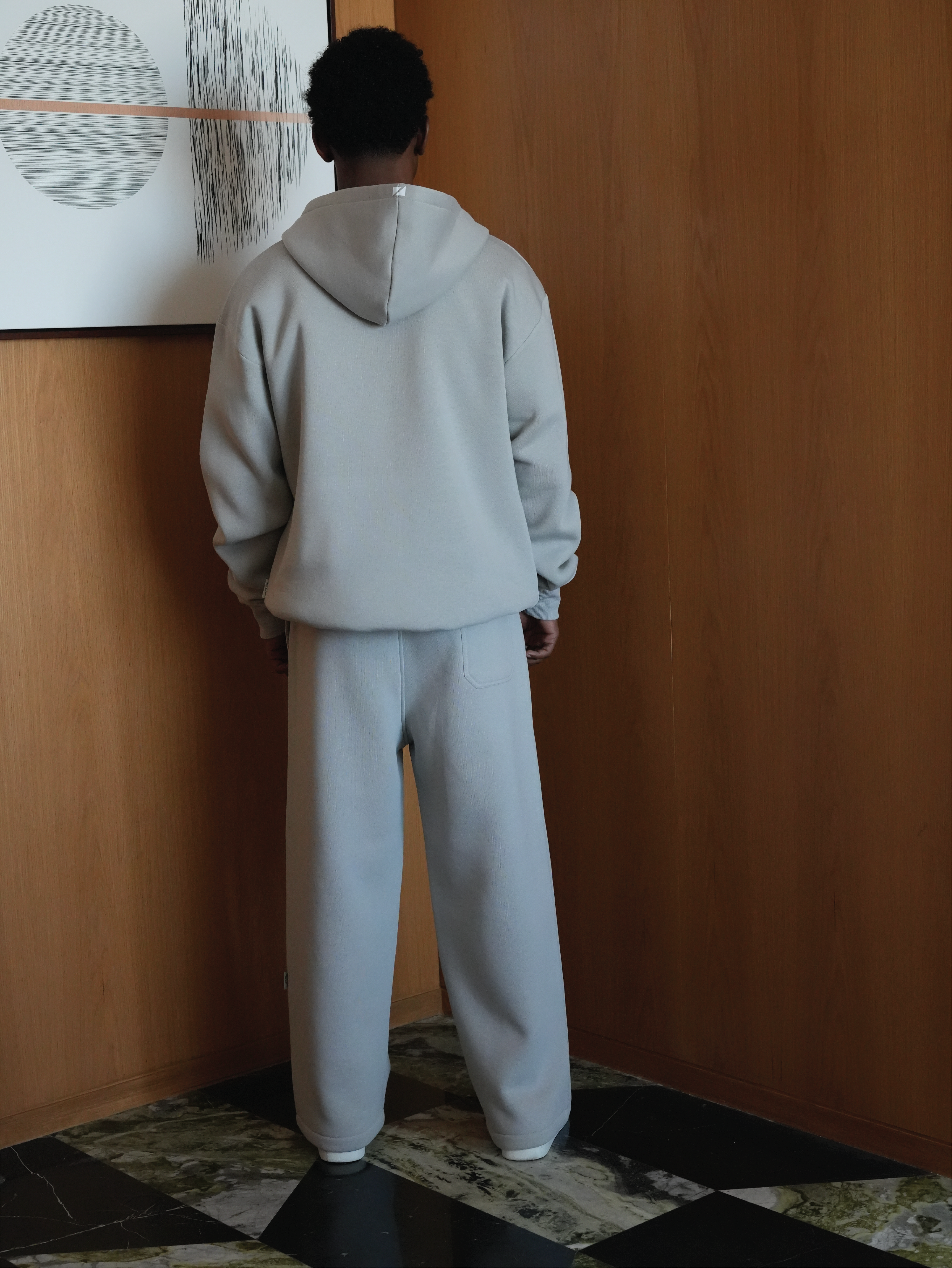 Light Grey Half Zip Sweatshirt