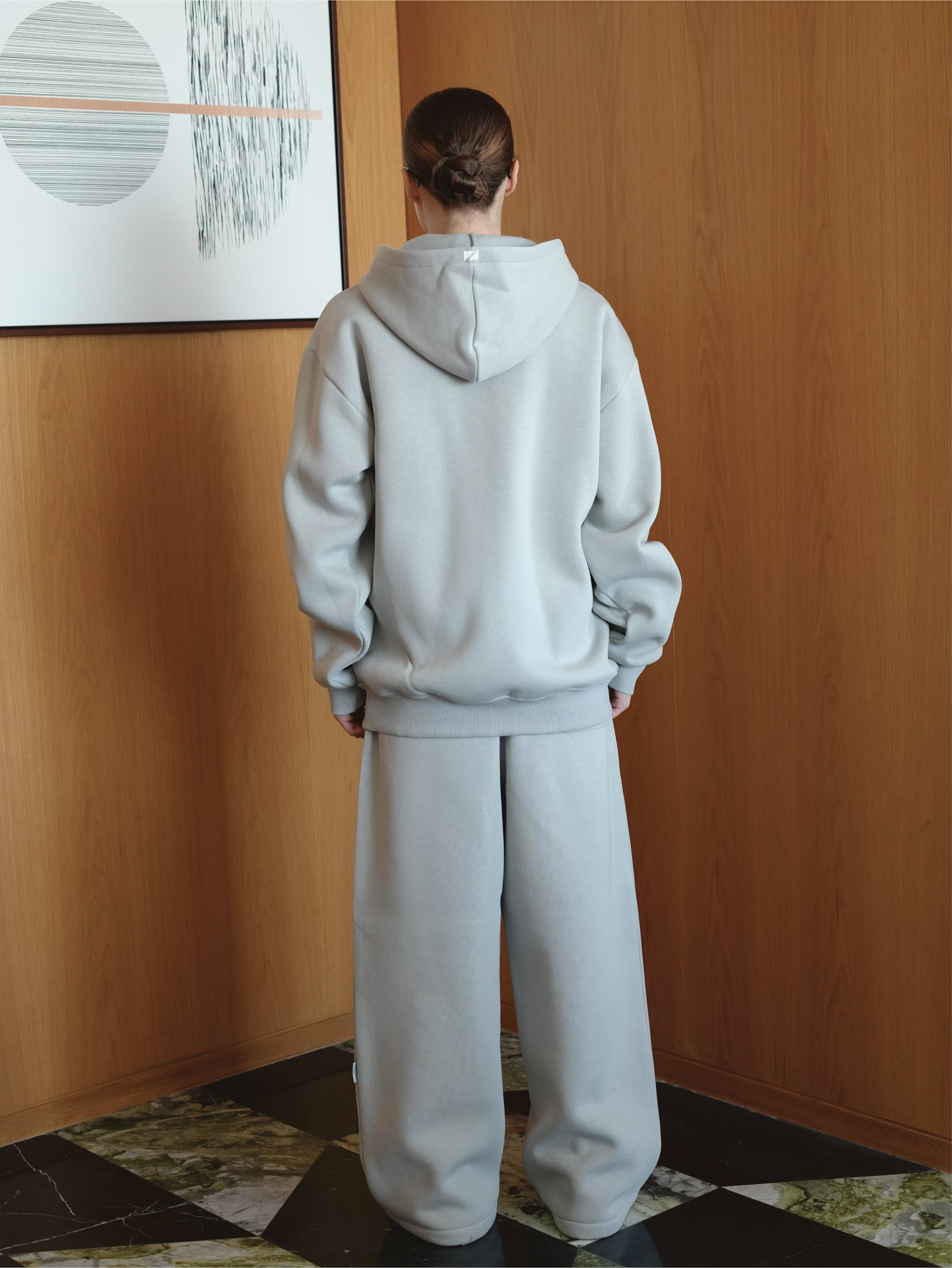 Light Grey Zip Hoodie