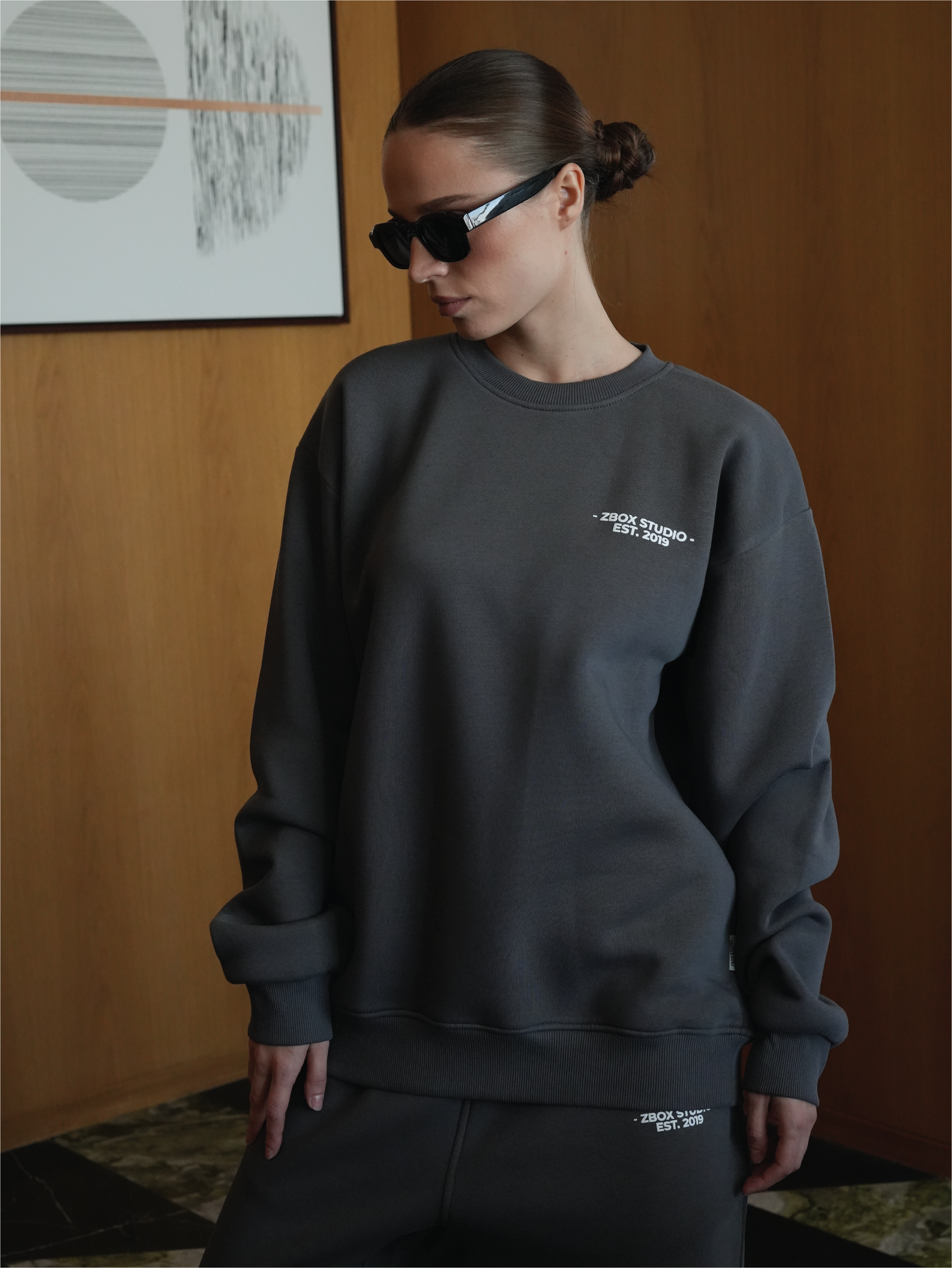 Dark Grey Daily Sweatshirt