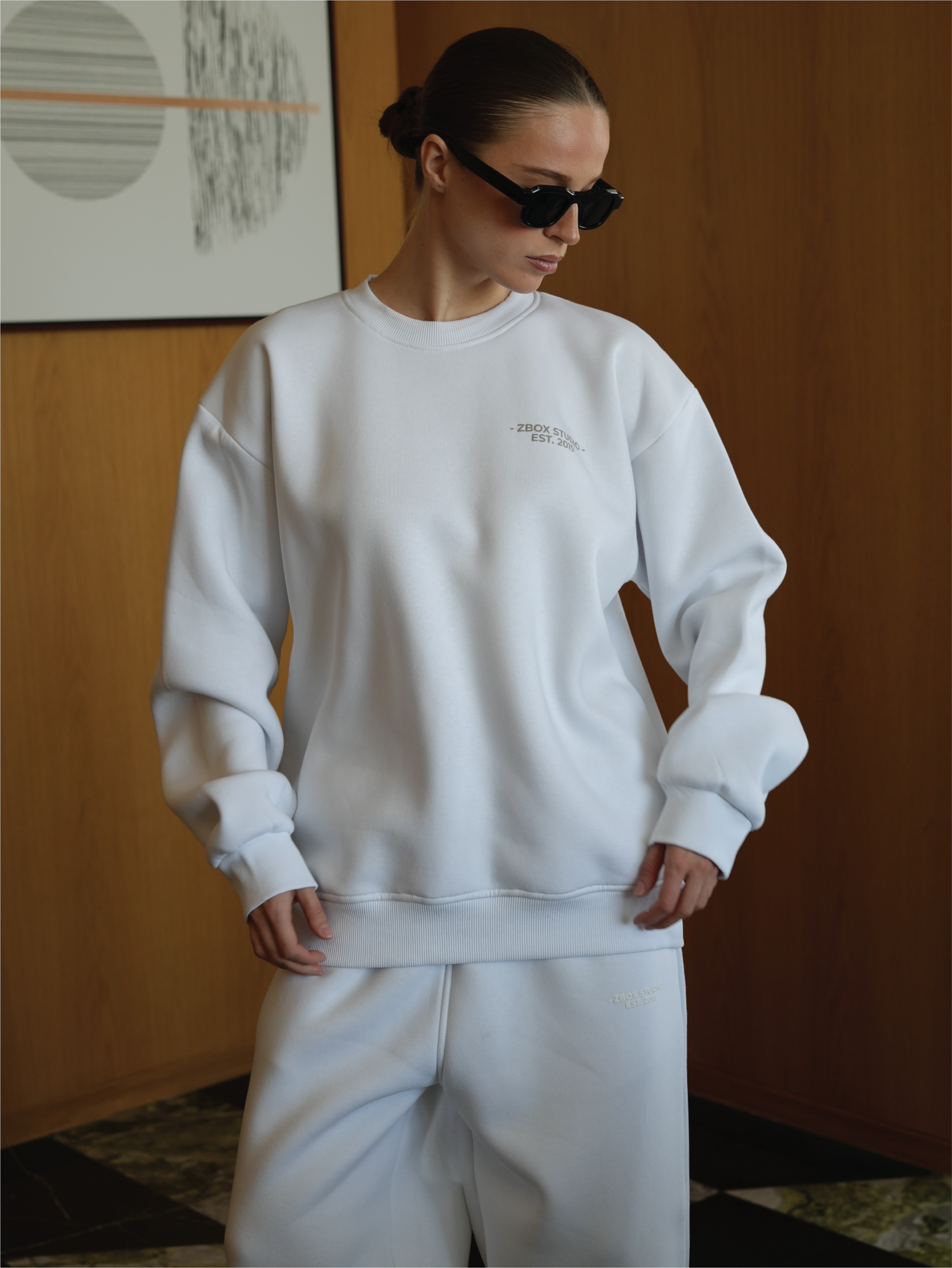 White Daily Sweatshirt