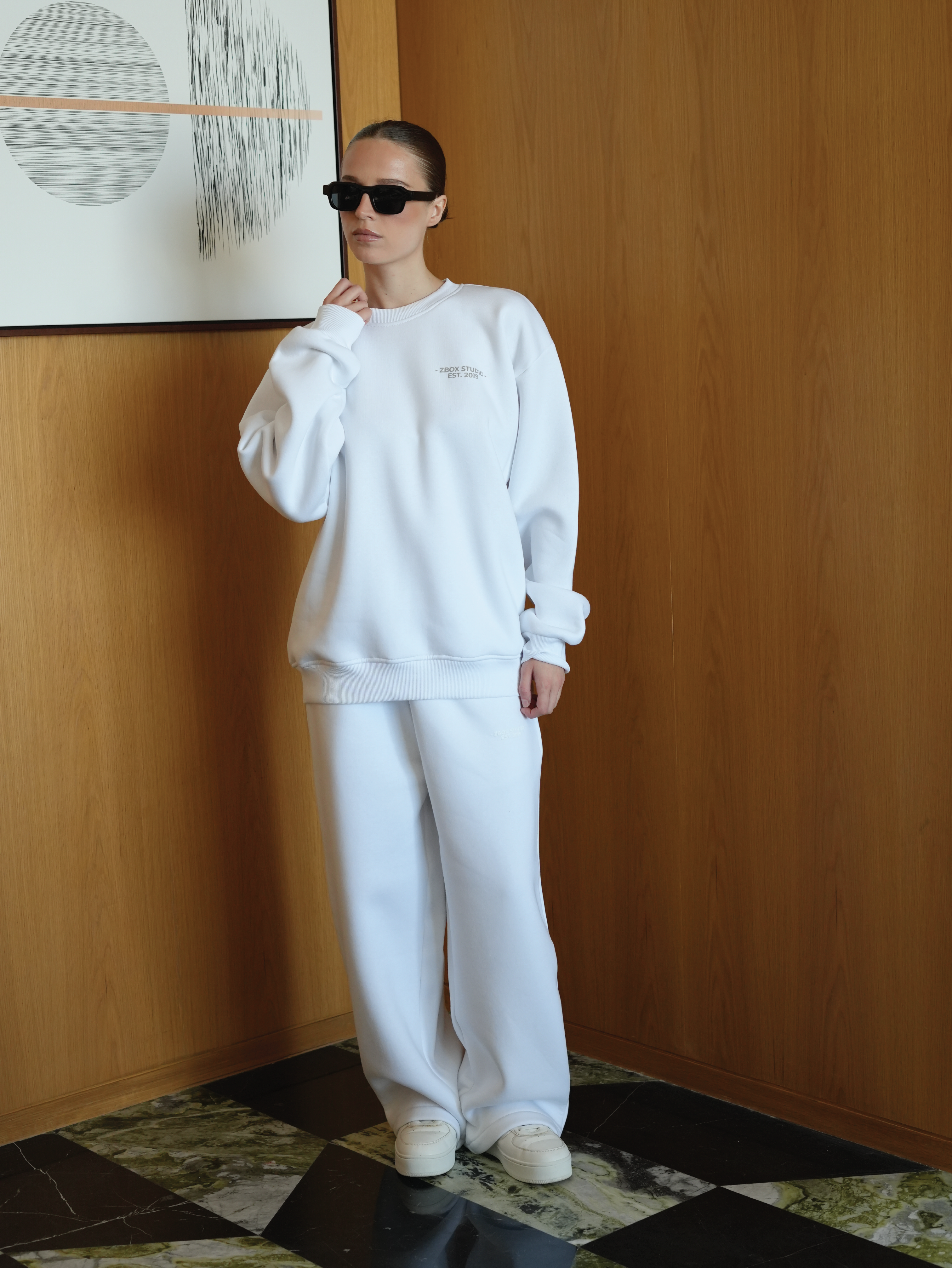 White Lounge Trousers