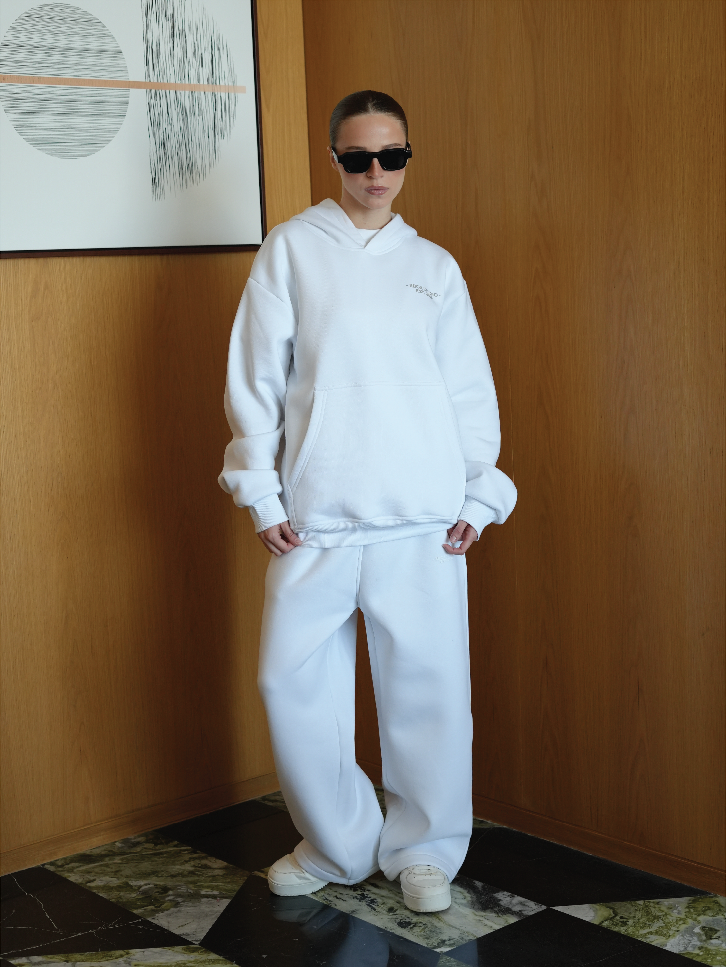 White Lounge Trousers