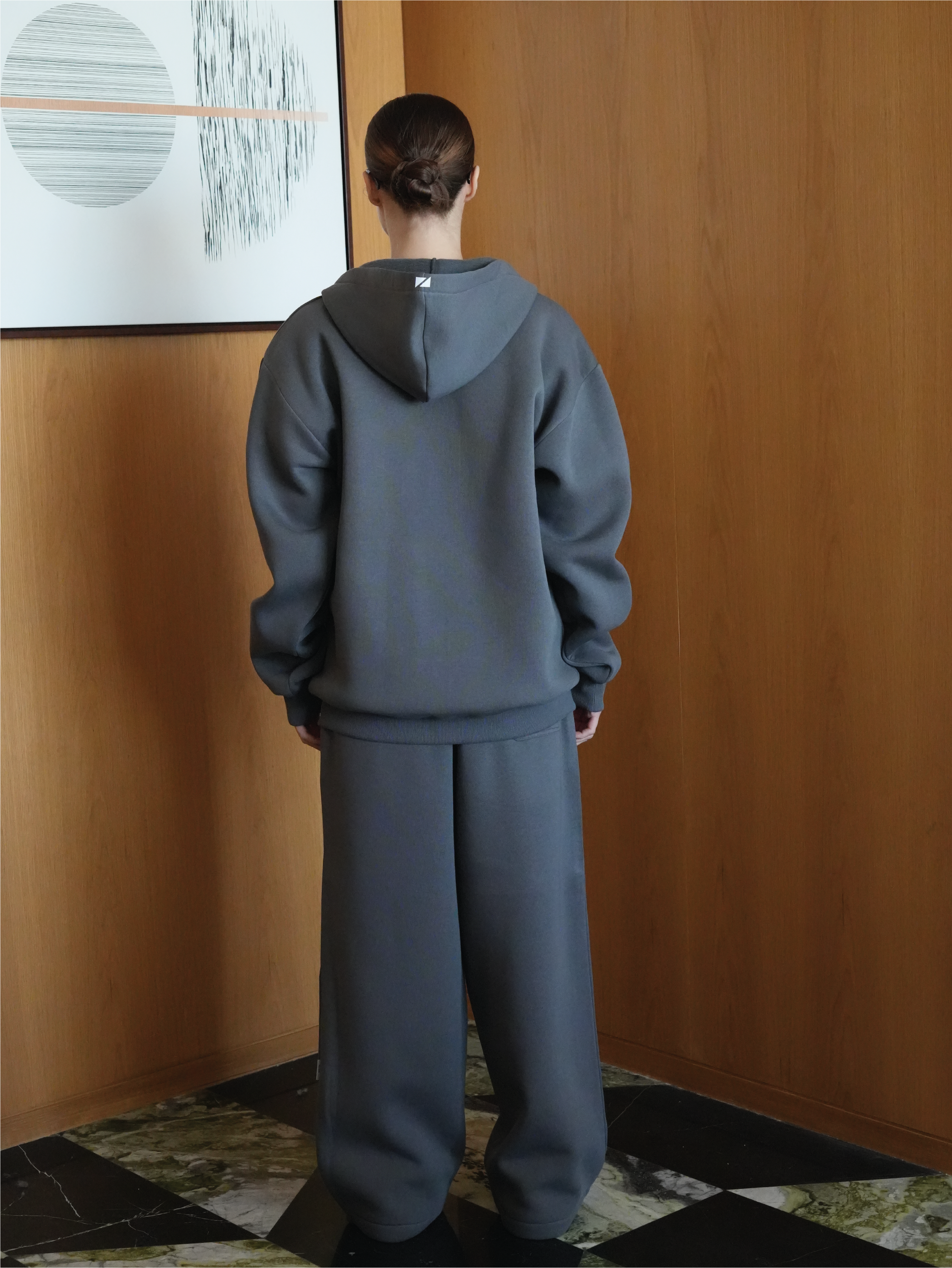 Dark Grey Zip Hoodie