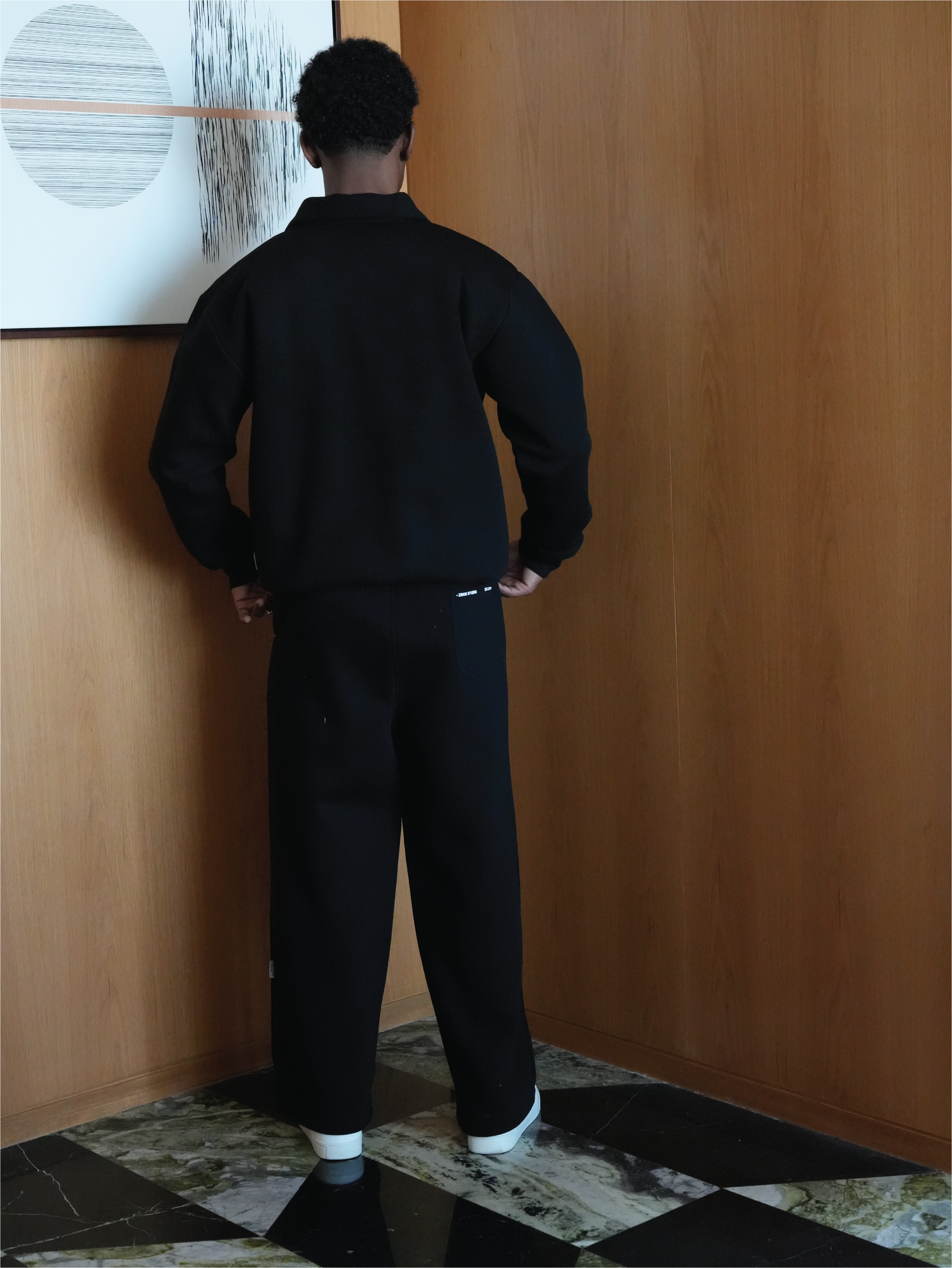 Black Half Zip Sweatshirt