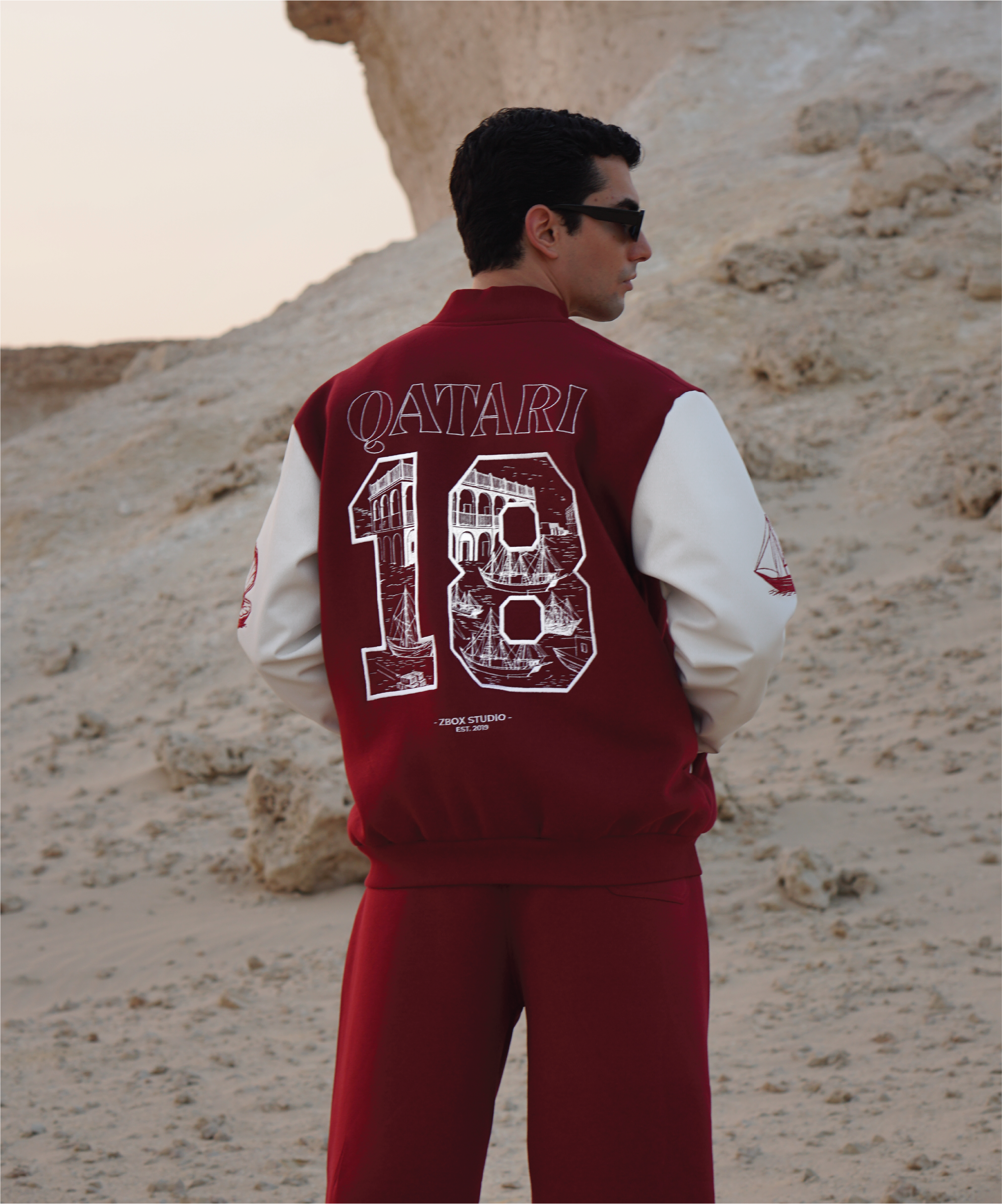 The Qatari 18 Varsity Jacket