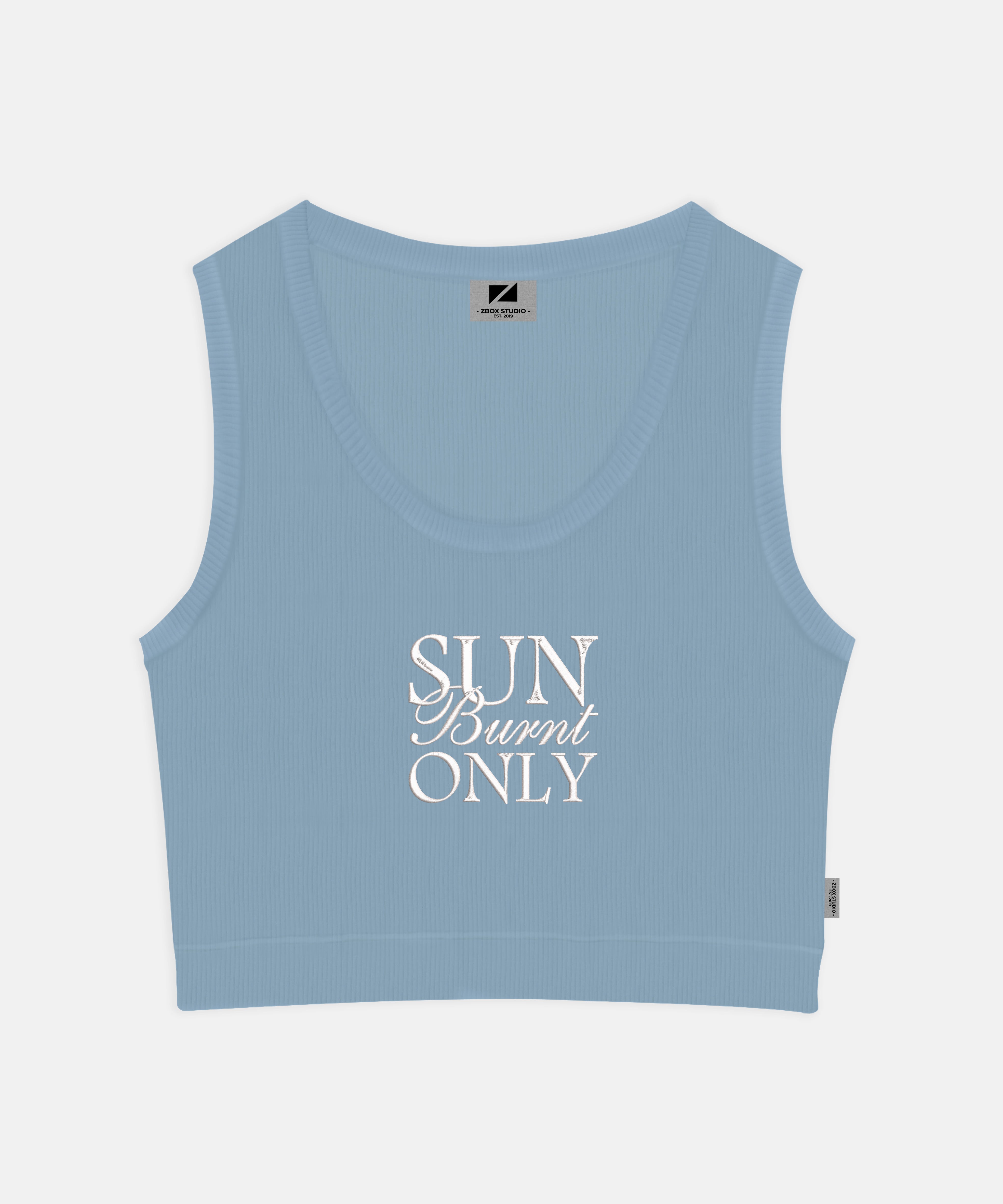 Sun Burnt Only Cropped Tank Top | Zbox Studio