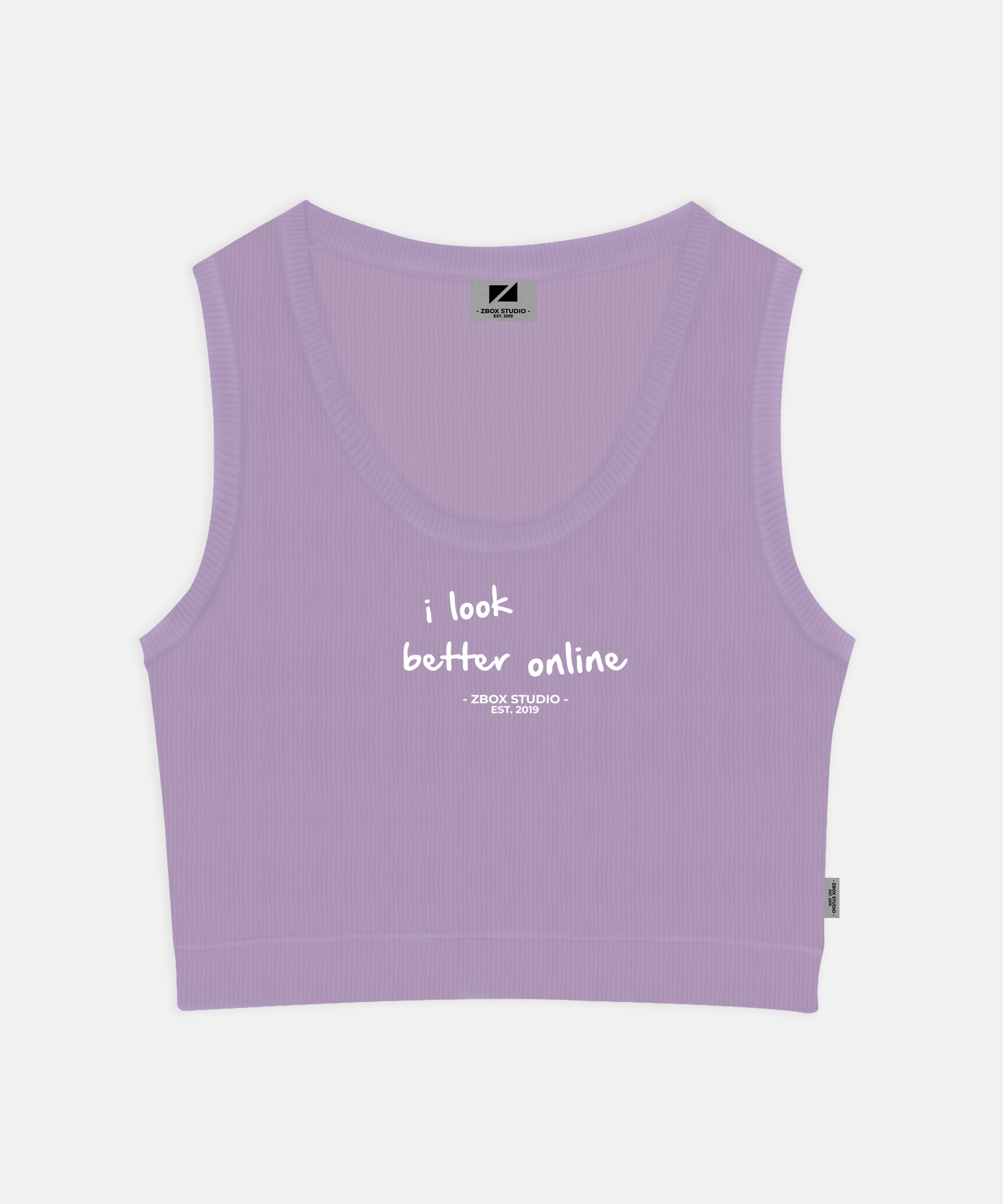 I Look Better Online Cropped Tank Top