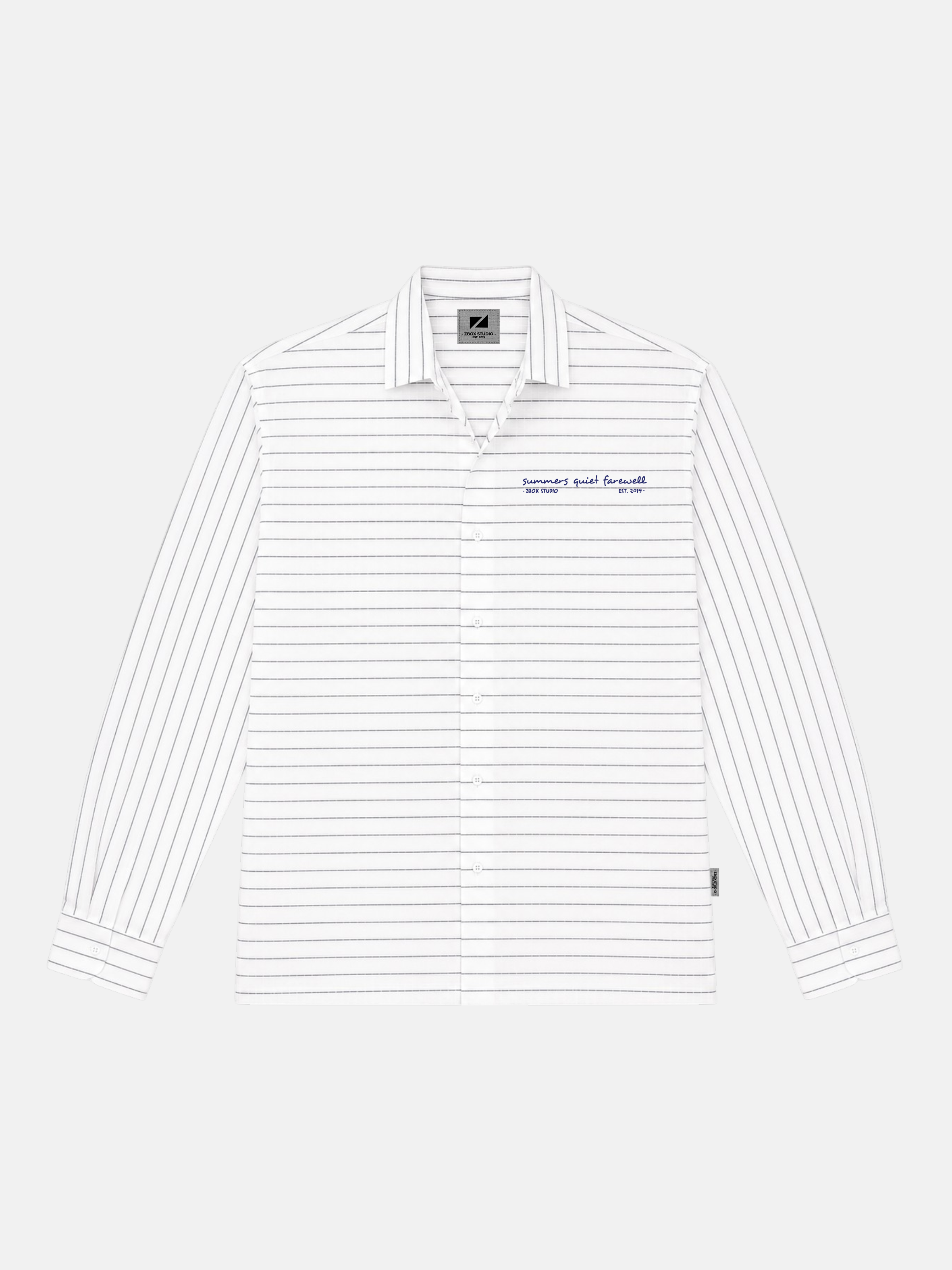 Summer’s Quiet Farewell Linen Long Sleeve Shirt
