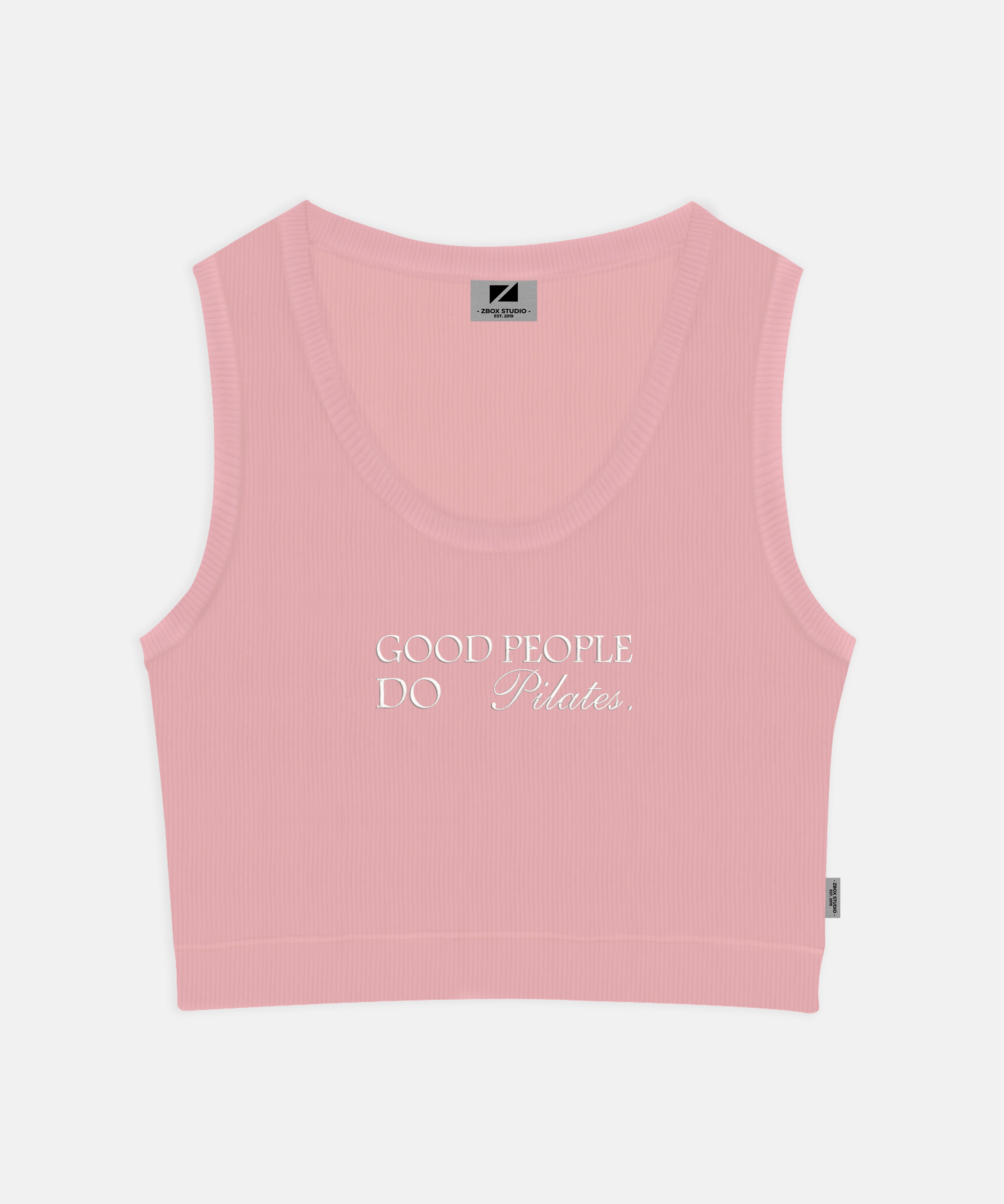 Good Girls Do Pilates Cropped Tank Top | Zbox Studio