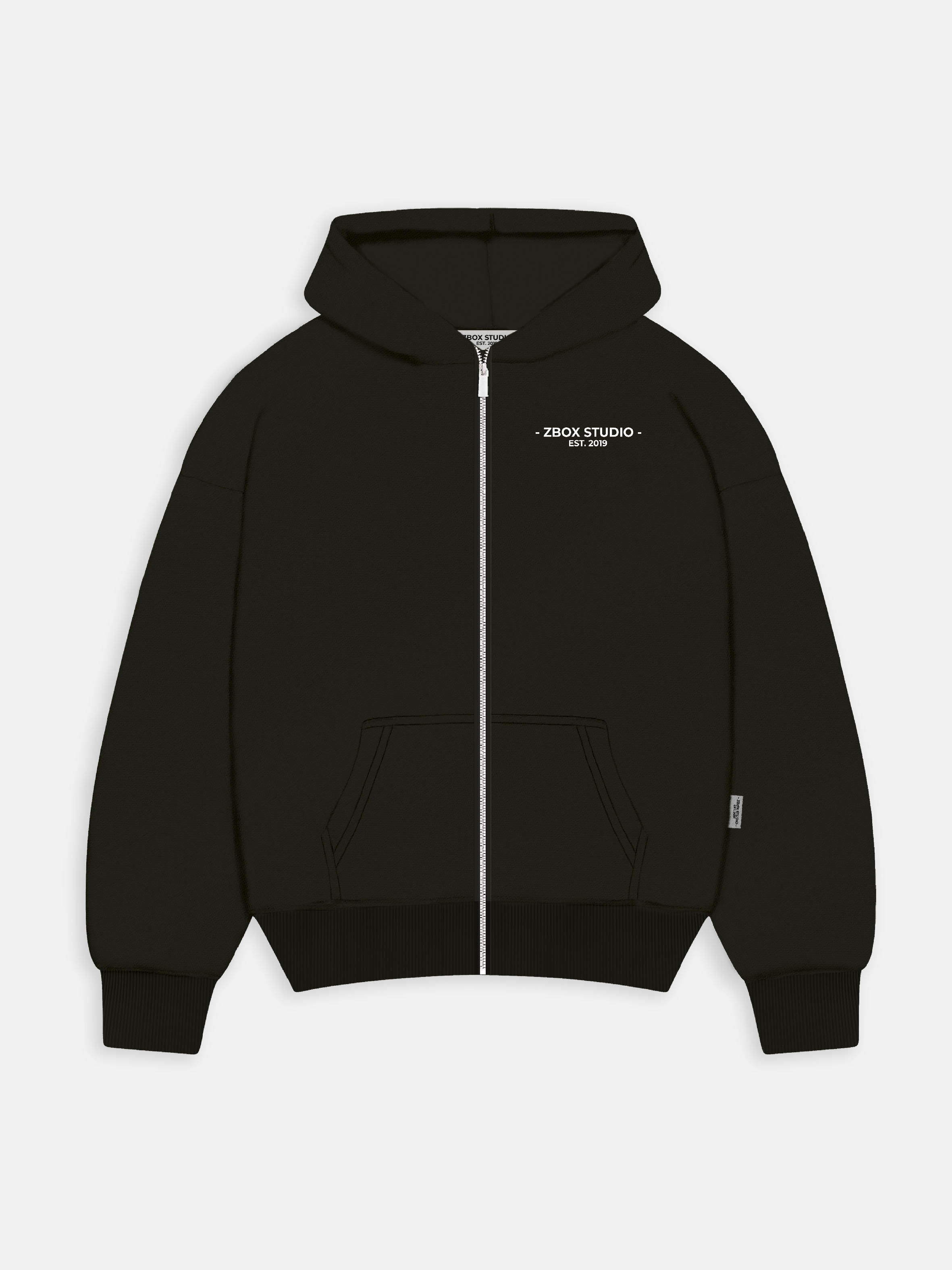 Black Zip Hoodie