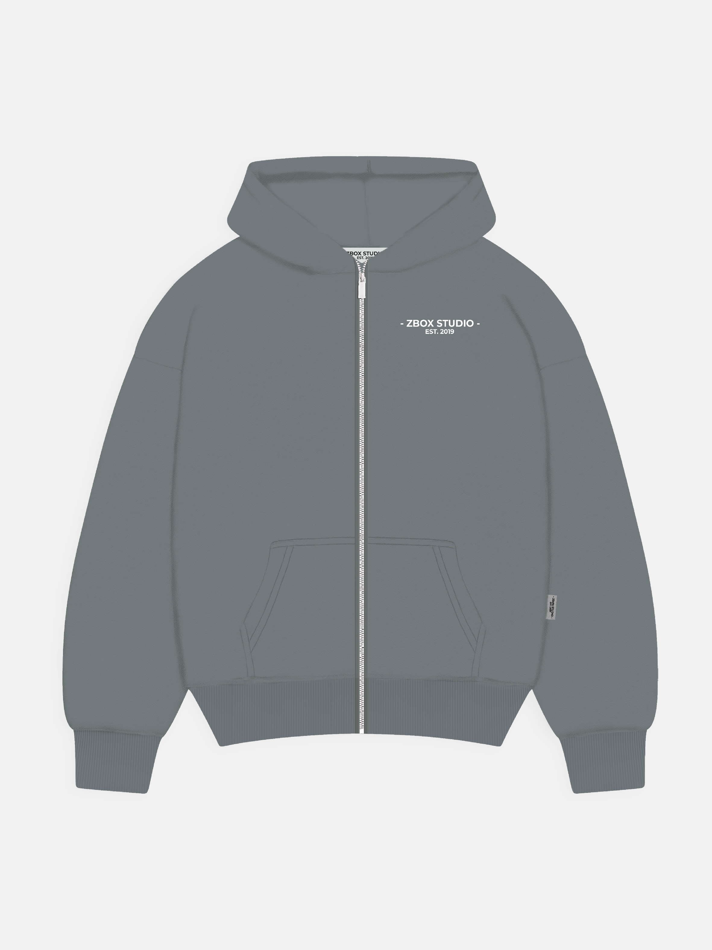 Dark Grey Zip Hoodie