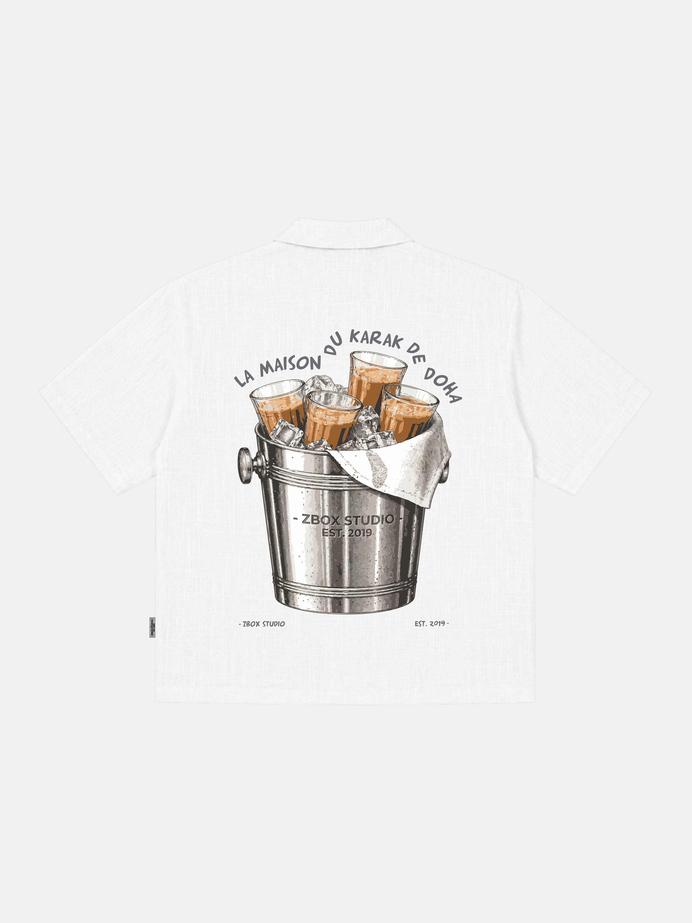 La Maison Du Karak Linen Camp Collar Shirt